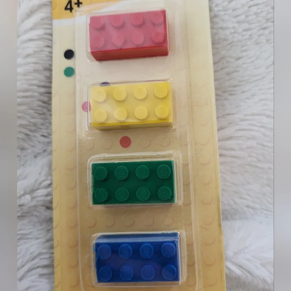 NWT! 4 Pack Lego Erasers! - Picture 3 of 3